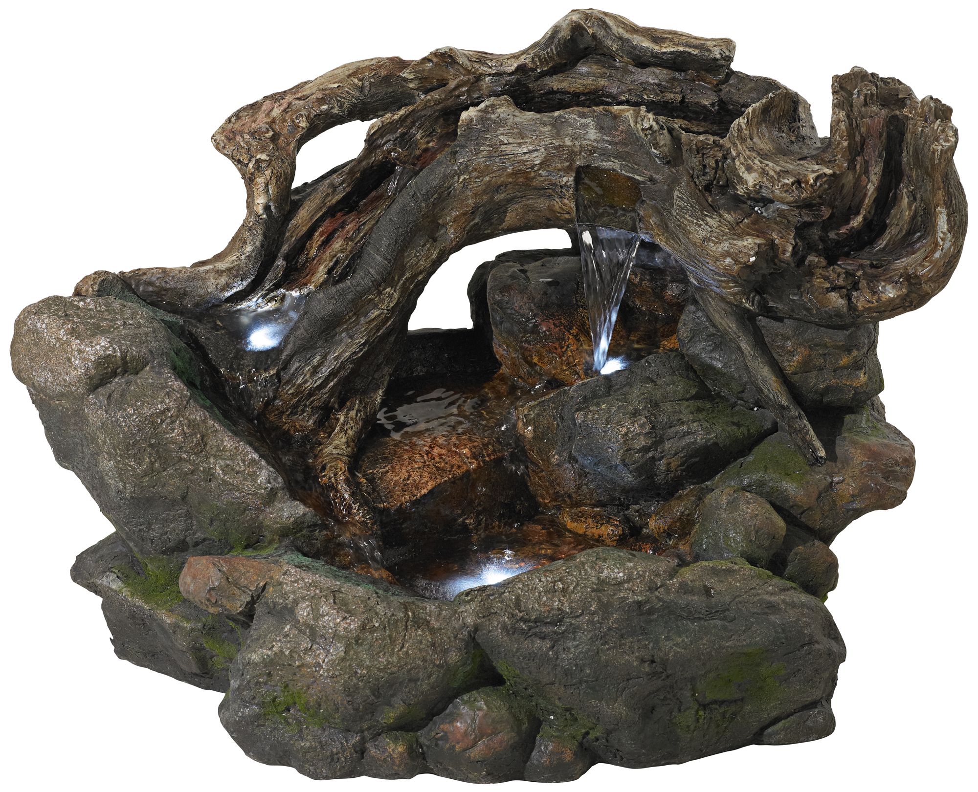 Tree Trunk 19" High LED Indoor - Outdoor Fountain