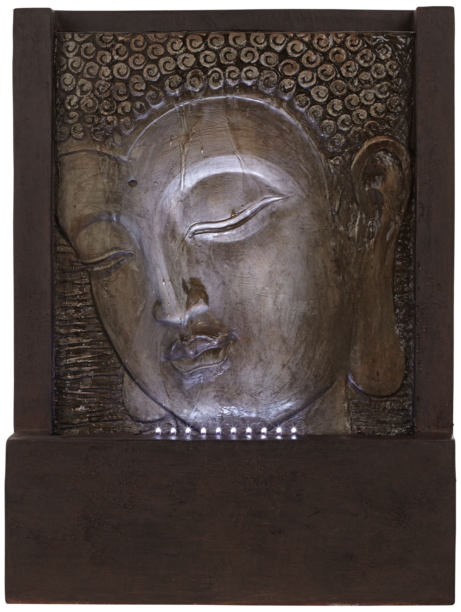 Buddha Face 24 1/4" High Indoor - Outdoor Floor Fountain
