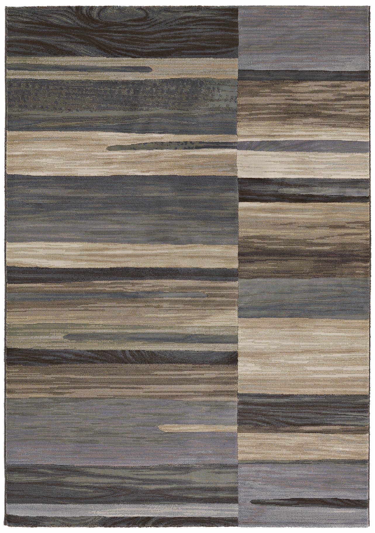 Easton 6575 Synchrony Tan-Teal Modern Area Rug