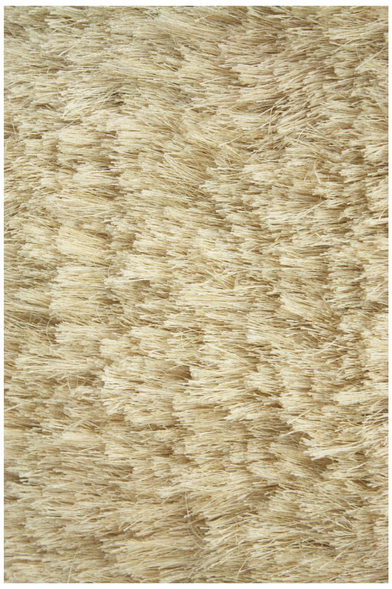 Crystal Collection 2502 Cream Shag Area Rug