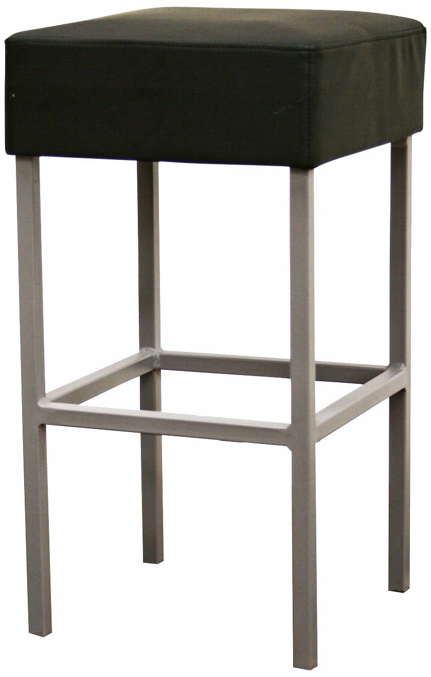 Andante Black Faux Leather Counter Stool