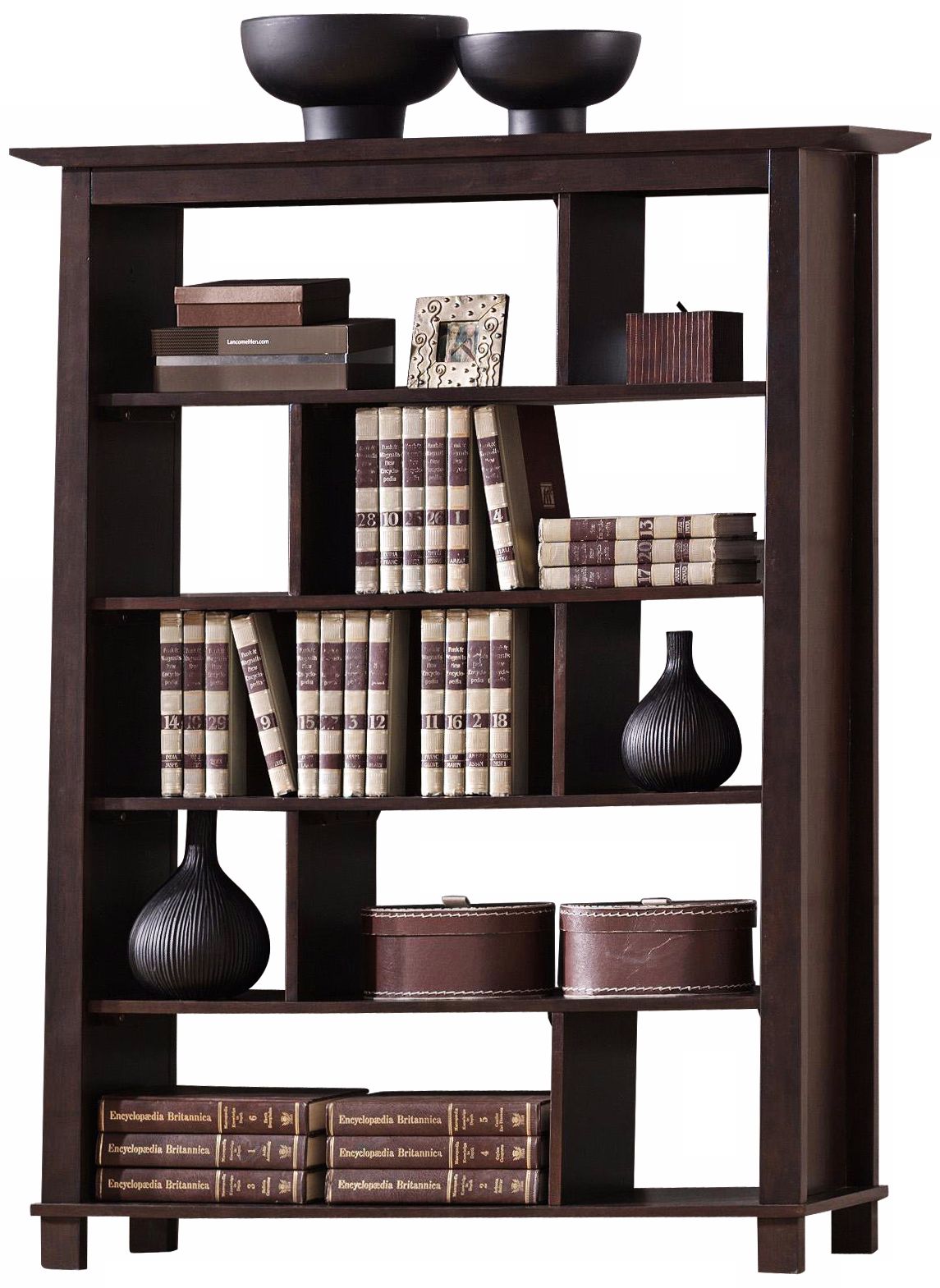 Havana Brown Wood Modern Bookcase