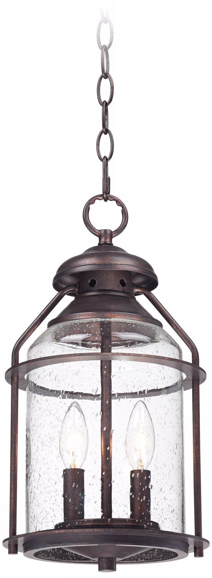 Industrial 16 1/4" High Bronze Outdoor Hanging Light