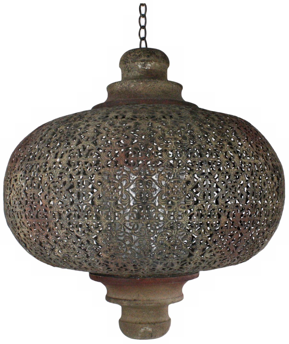 Tangier Rust Small Iron Lantern