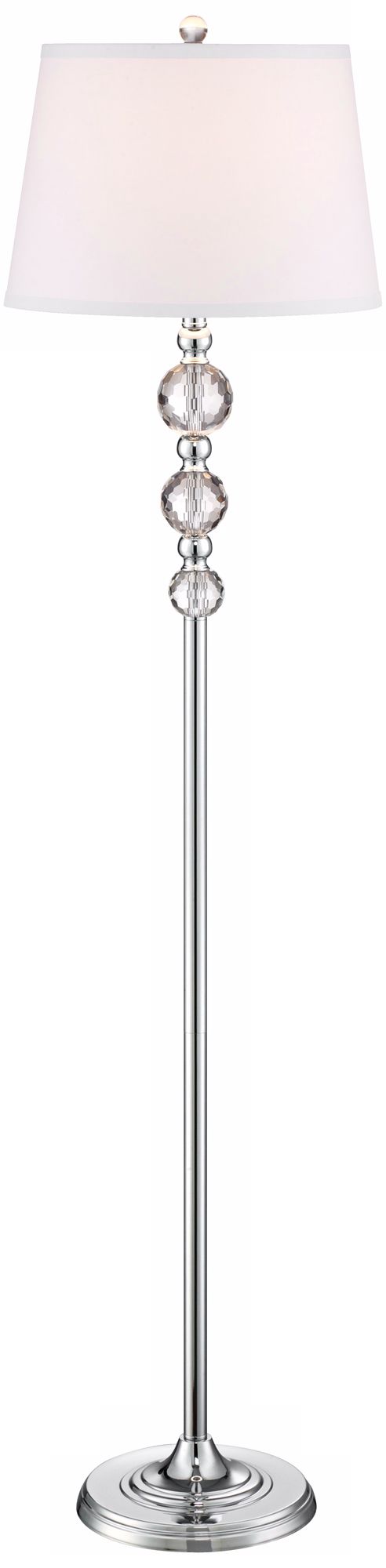 Vienna Full Spectrum Glimmer Crystal Orb Floor Lamp