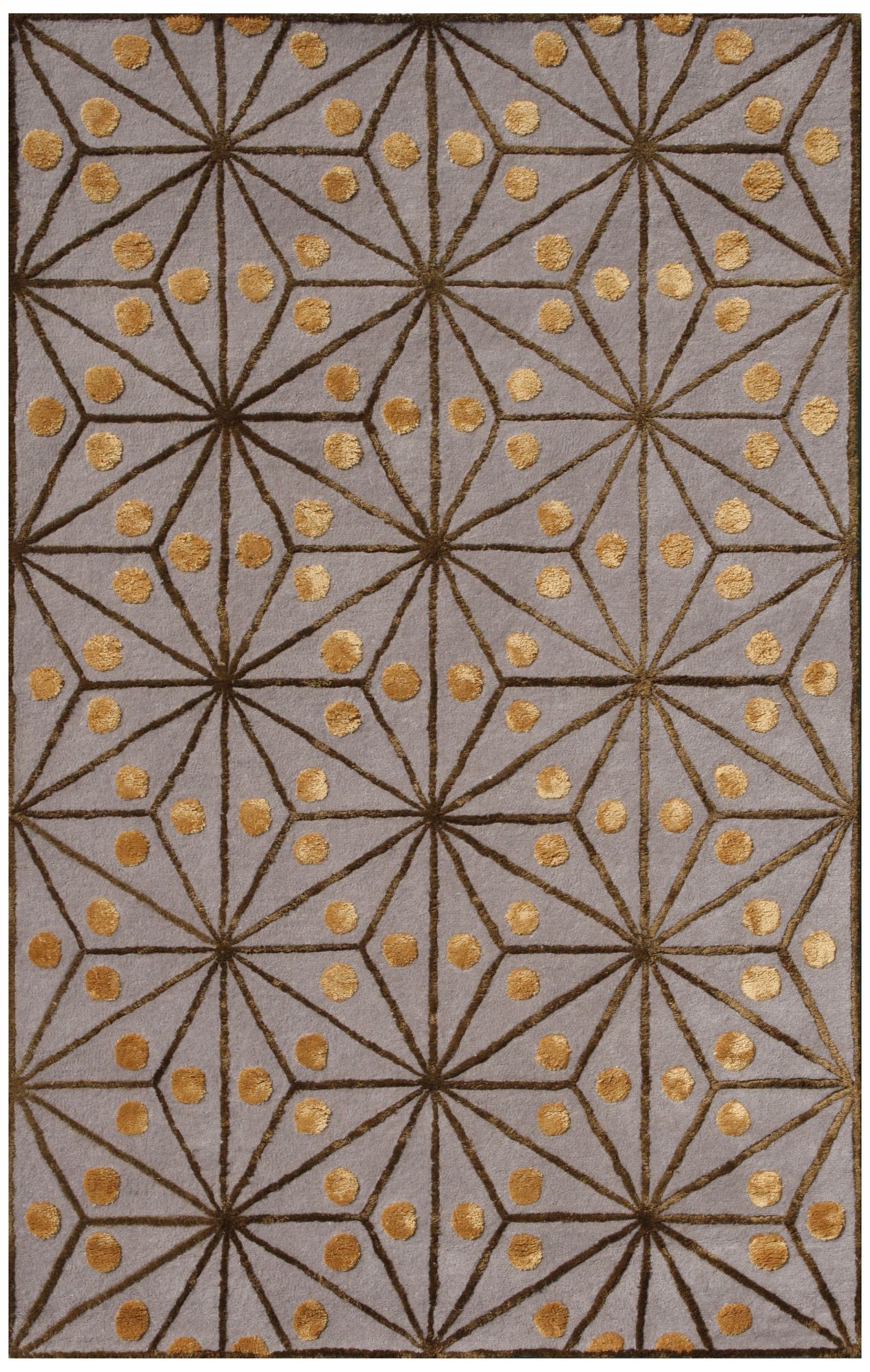 Amber Collection 701 Gray/Gold/Green Area Rug
