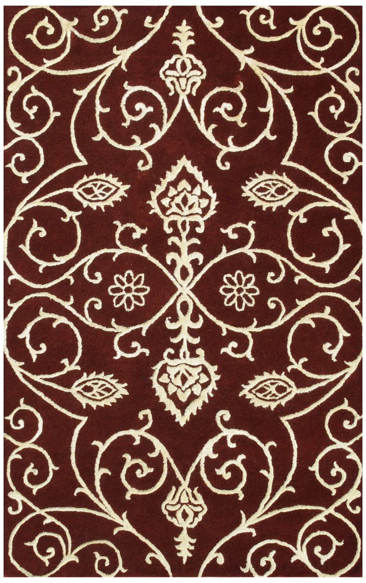 Amber Collection 705 Burgundy Area Rug