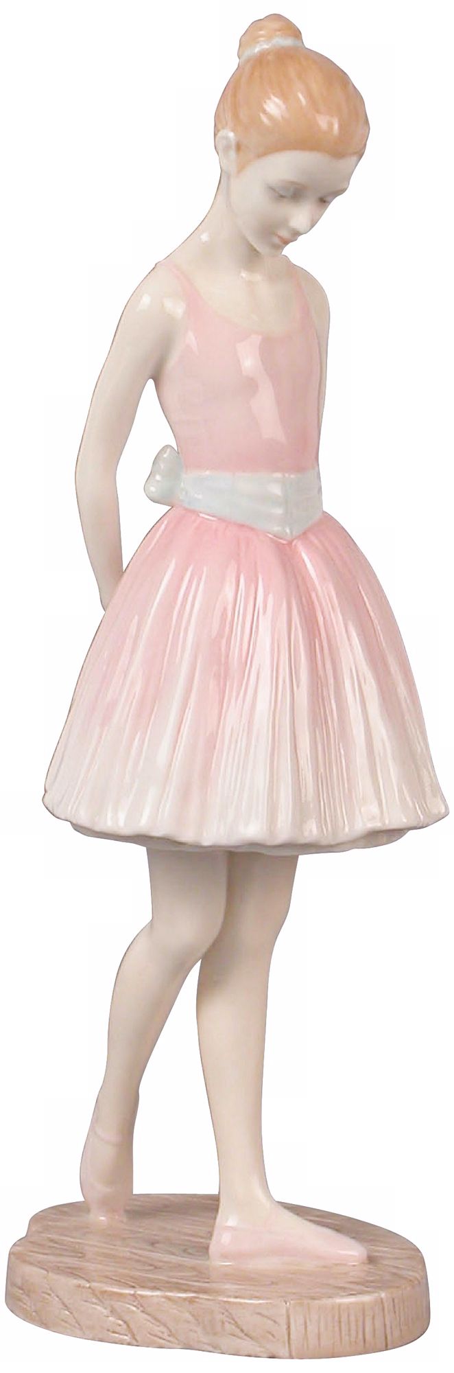 Nervous Pink Porcelain Ballerina Figurine