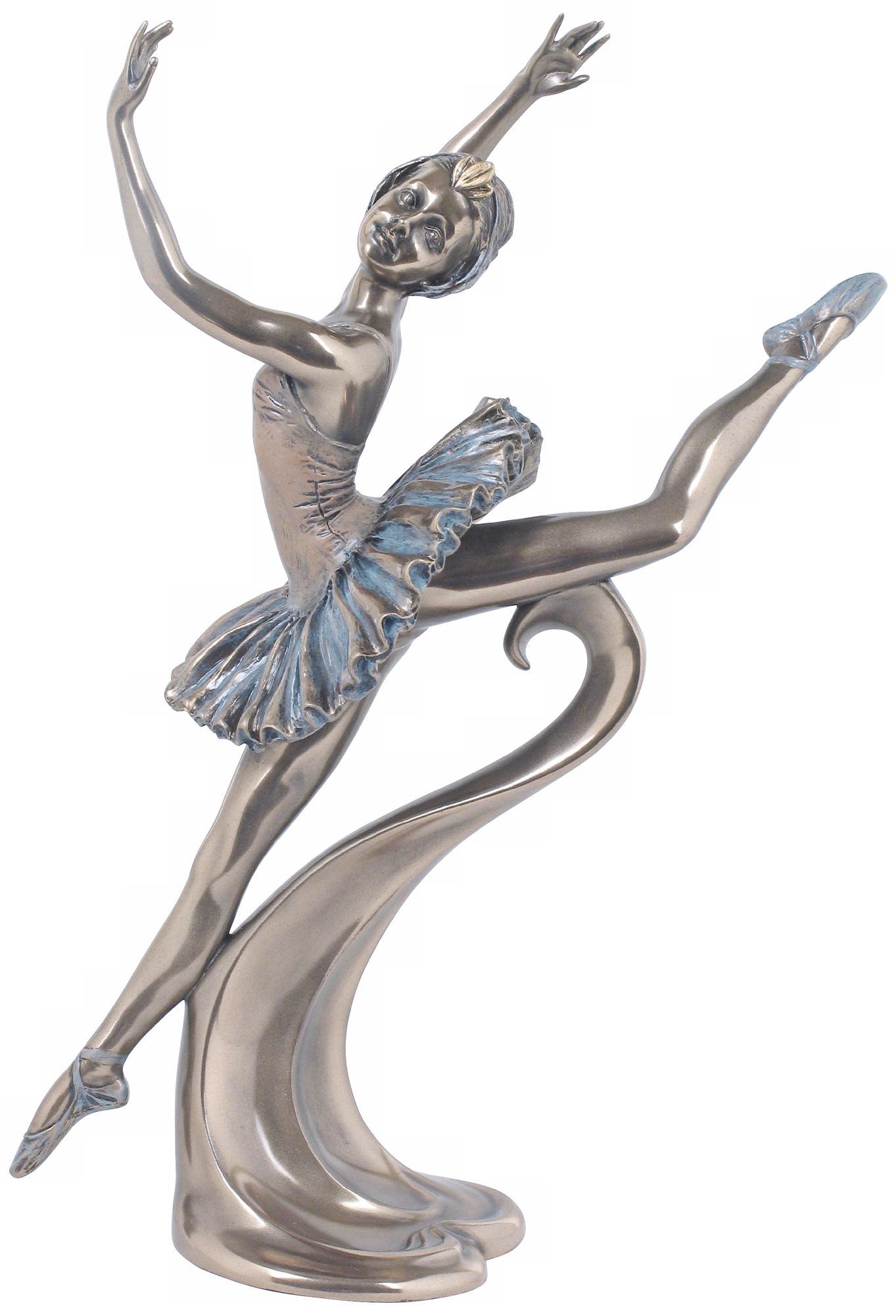 Grand Jete Bronze Ballerina Figurine