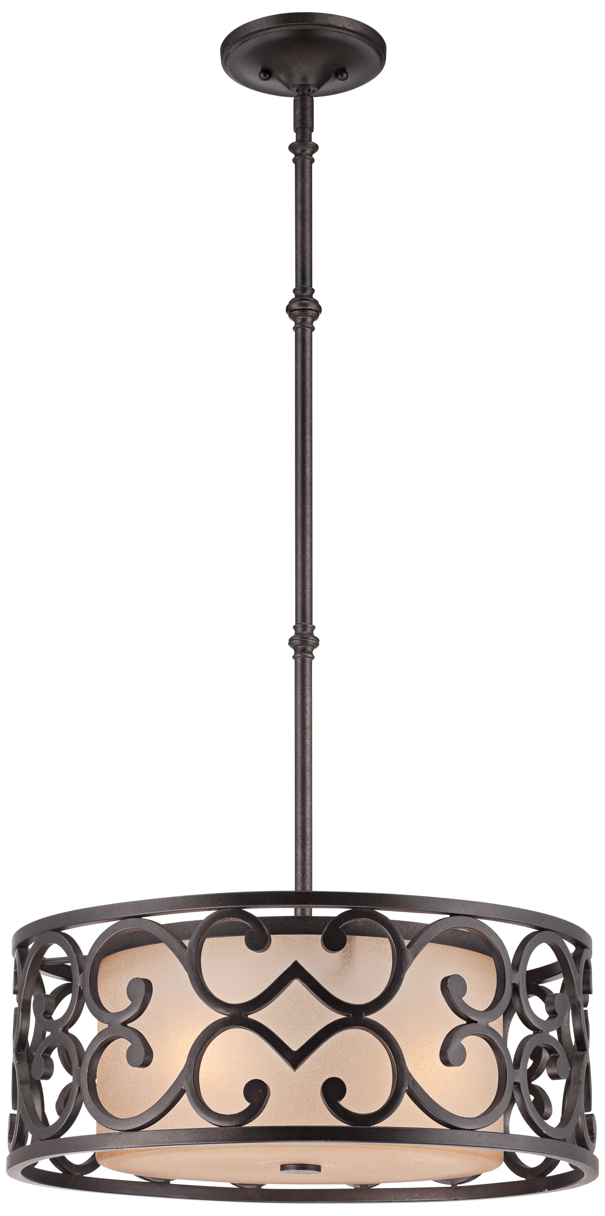 Murcia Scroll 19 3/4" Wide Bronze Pendant Chandelier