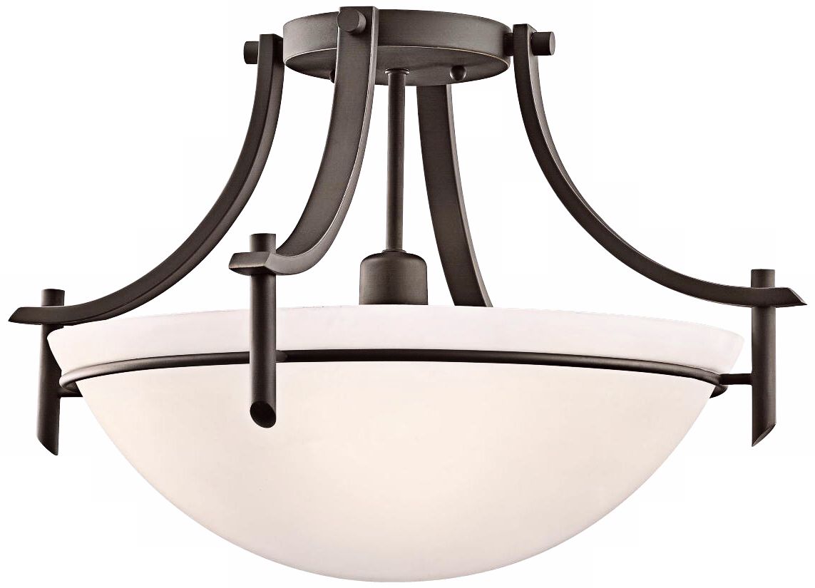 Kichler Olympia 18" Wide 1-Light Bronze Ceiling Light