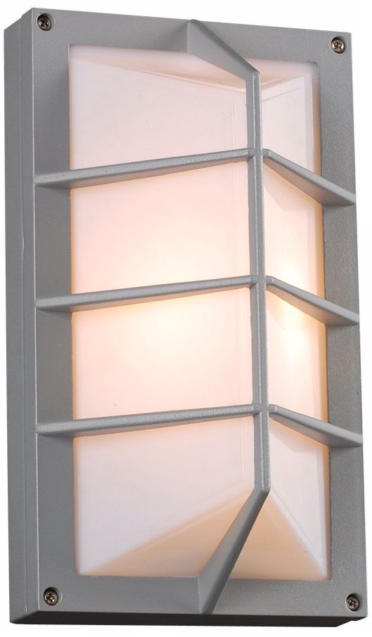 Expo 11" High Silver Outdoor Wall Light
