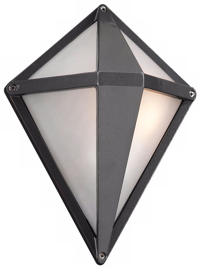 Aeros Diamond 12" High Bronze Outdoor Wall Light