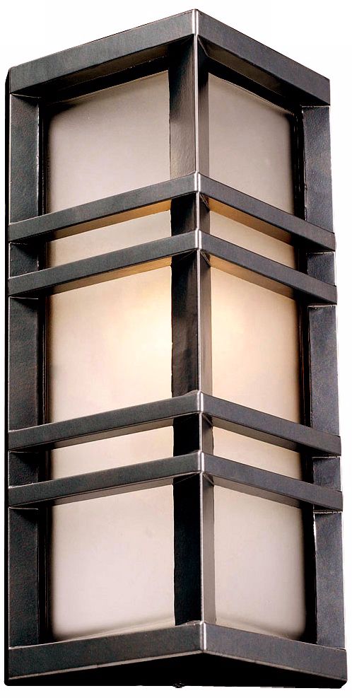 Trevino 13 1/4" High Bronze Outdoor Wall Light