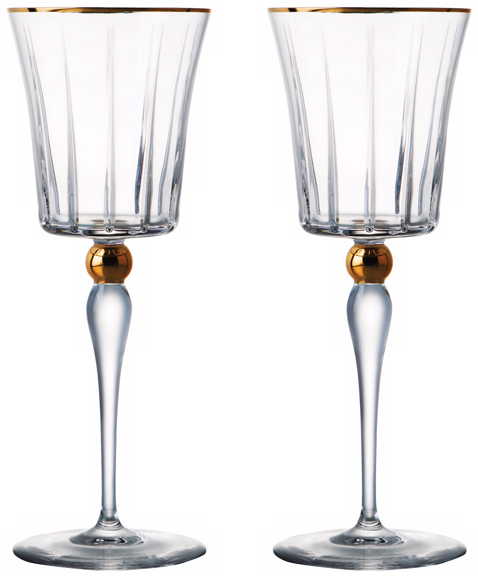 Trump Home Elmsford Collection Set of 2 Crystal Goblets