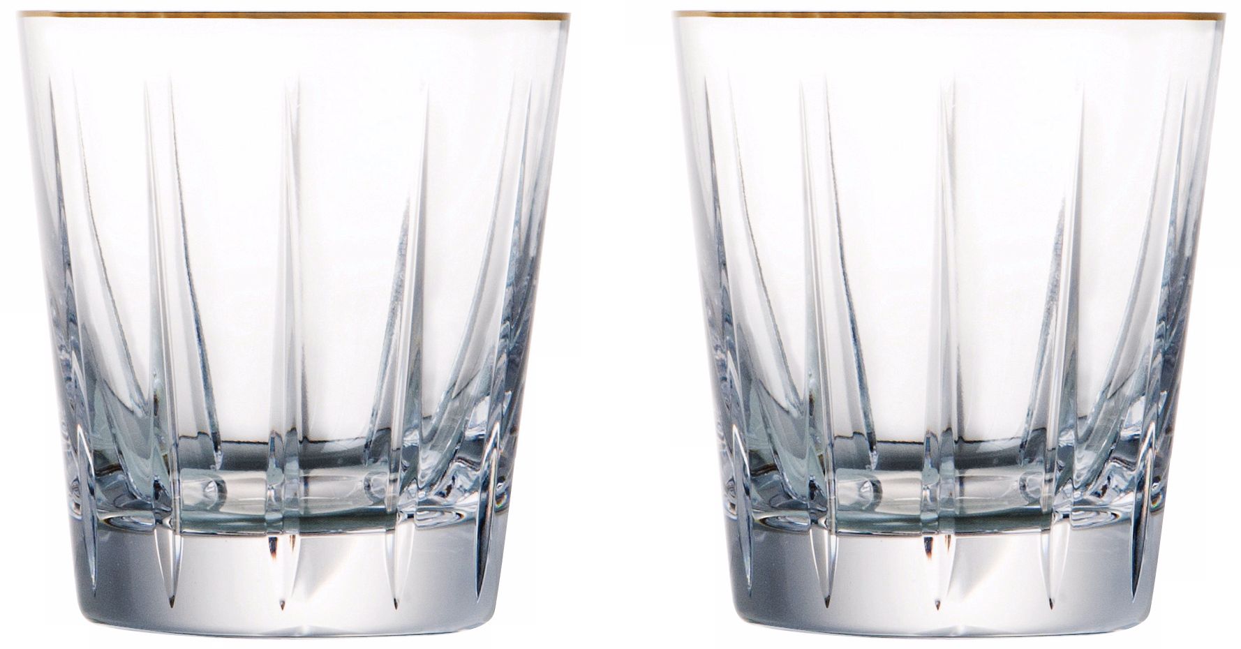 Elmsford Collection Set of 2 Old Fashioned Crystal Glasses