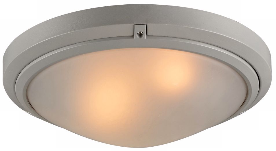 Ricci II Collection 16" Wide Silver Outdoor Ceiling Light