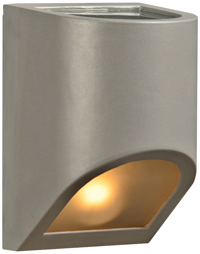 Perry 8" High Top and Silver Bronze Outdoor Wall Light