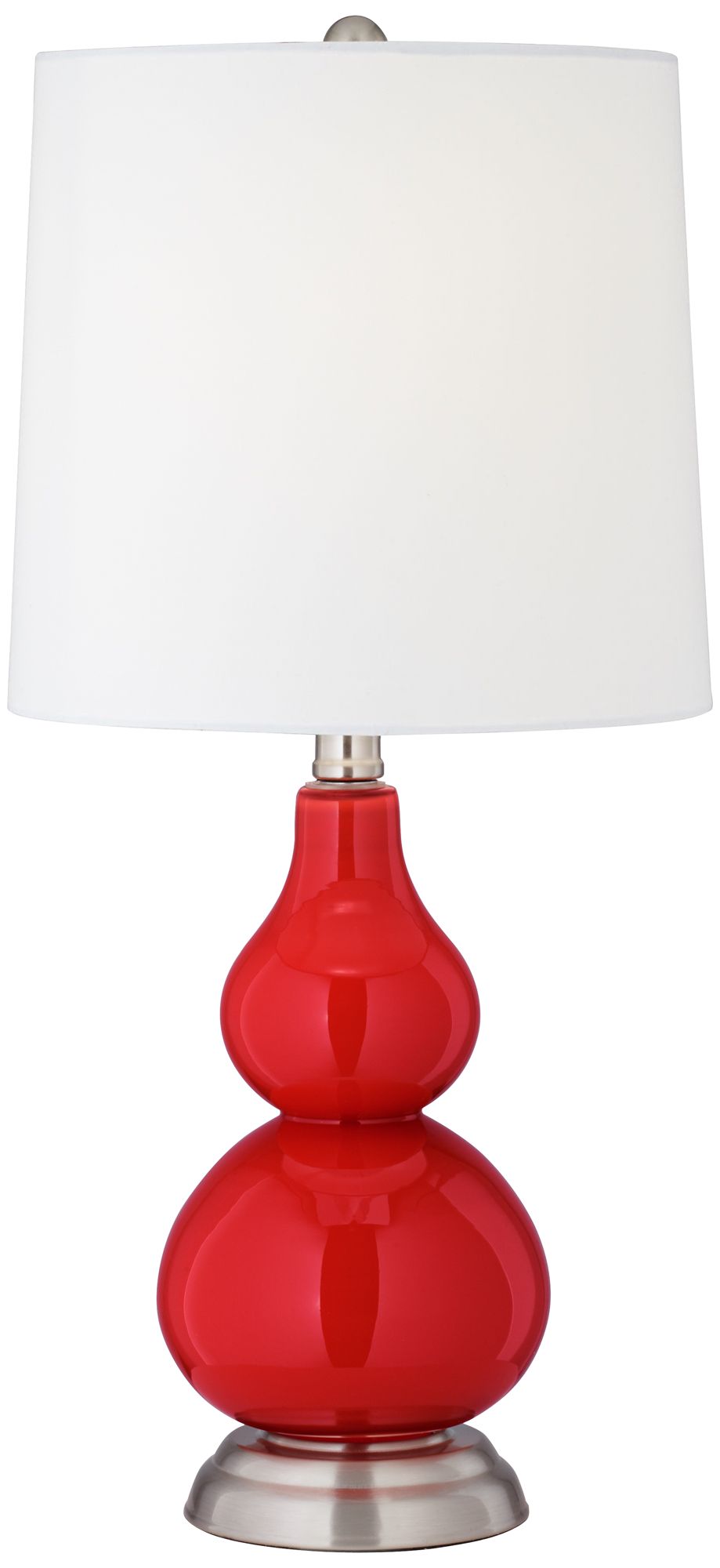 Cherry Tomato Red Small Gourd Accent Table Lamp