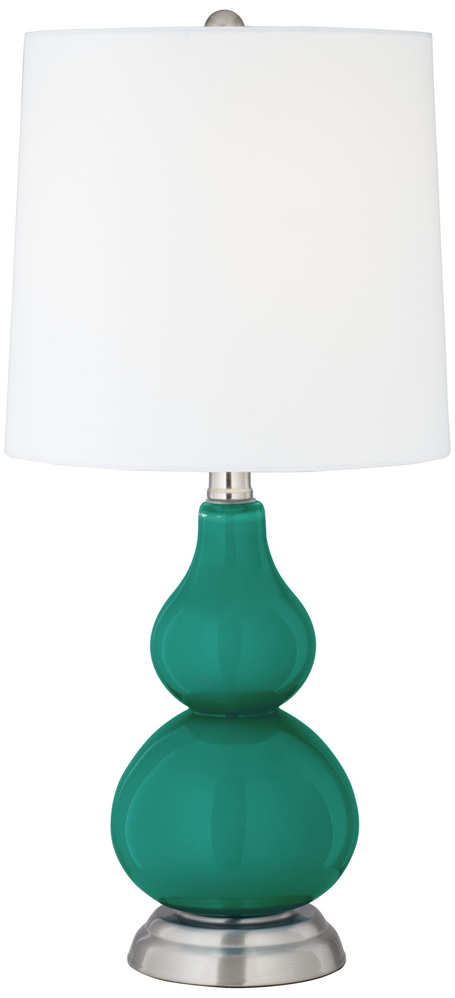 Turquoise Blue Small Gourd Accent Table Lamp
