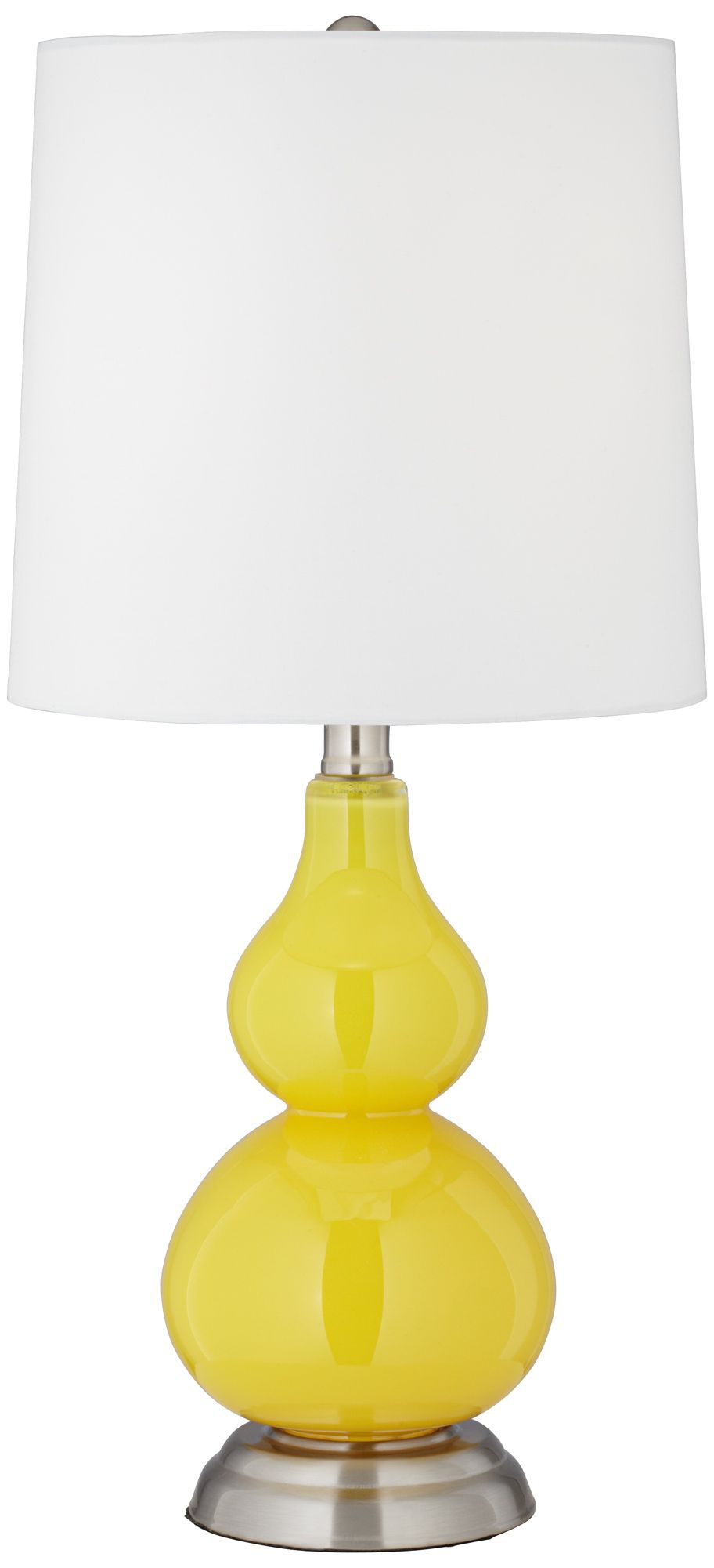Citrus Yellow Small Gourd Accent Table Lamp