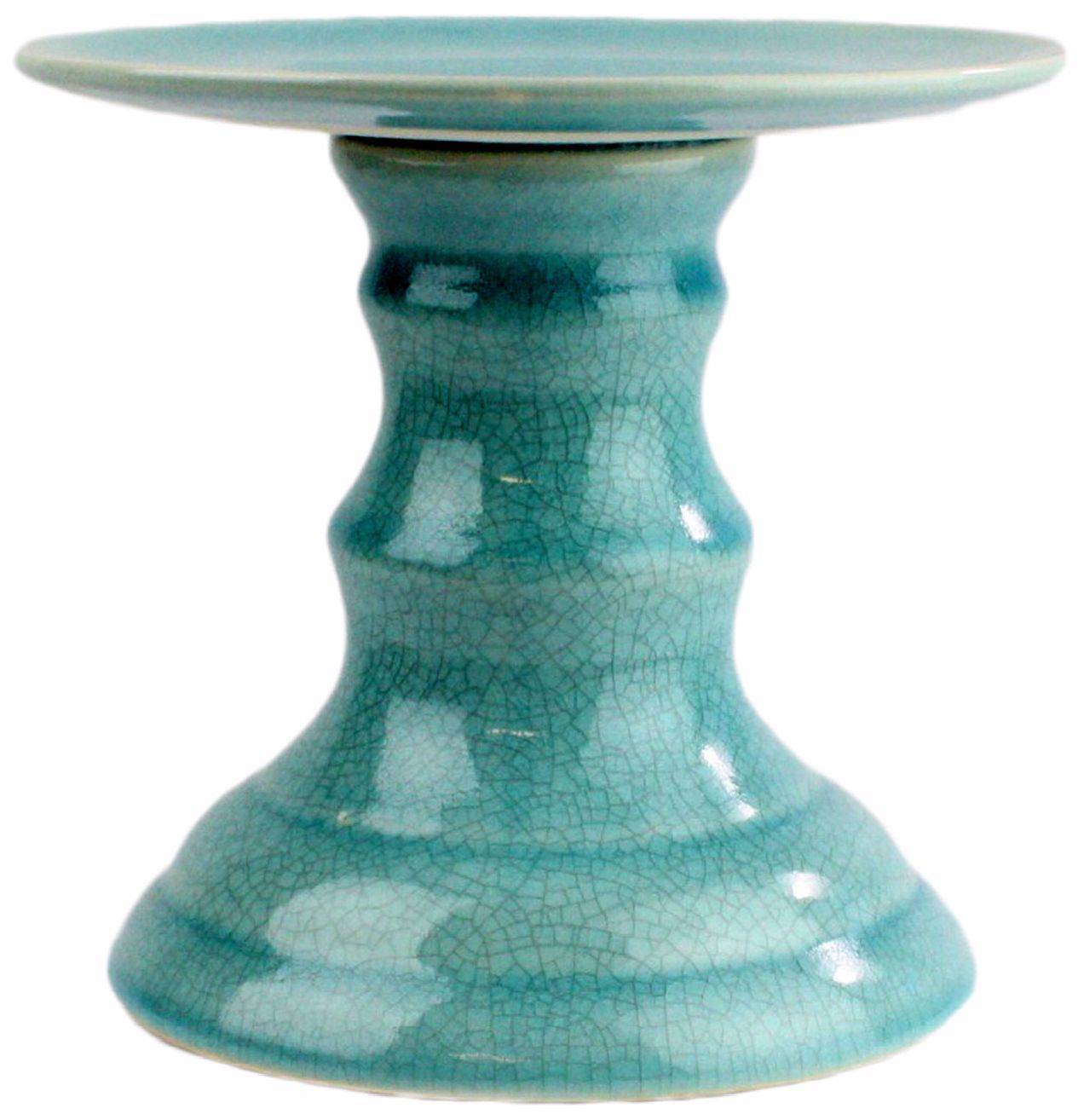 Parisian Teal Small Round Platter