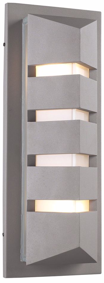 De Majo 23 1/2" High Silver Outdoor Wall Light
