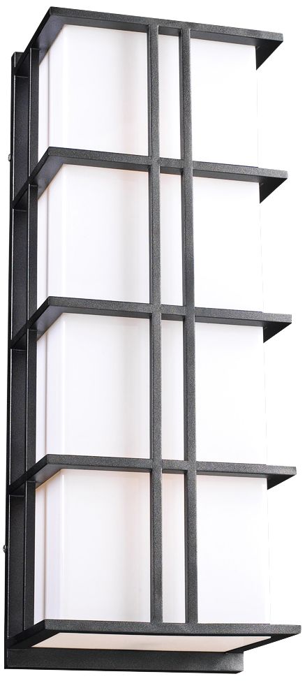 Amore Opal 26" High Bronze Outdoor Wall Light