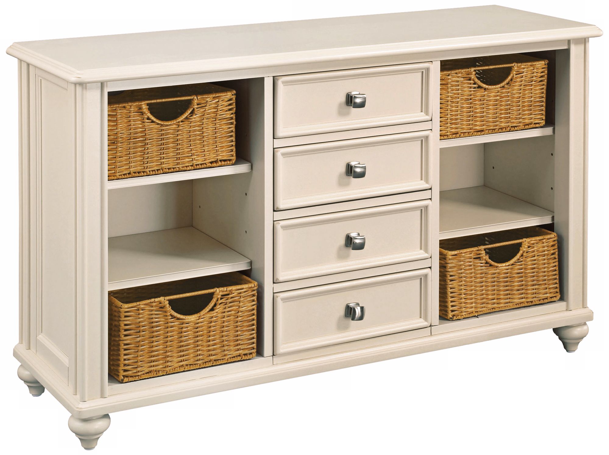 Camden Buttermilk 4-Drawer Console Table