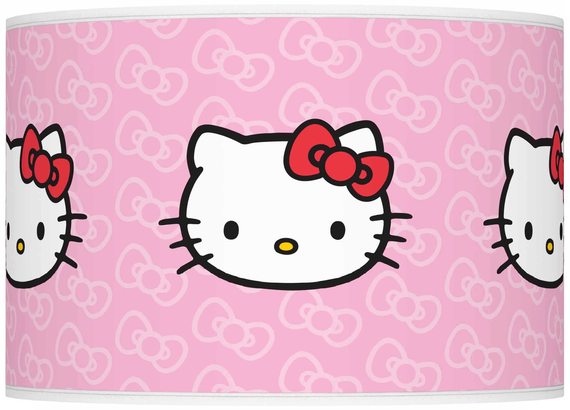Pale Pink Hello Kitty Classic Ovo Glass Table Lamp