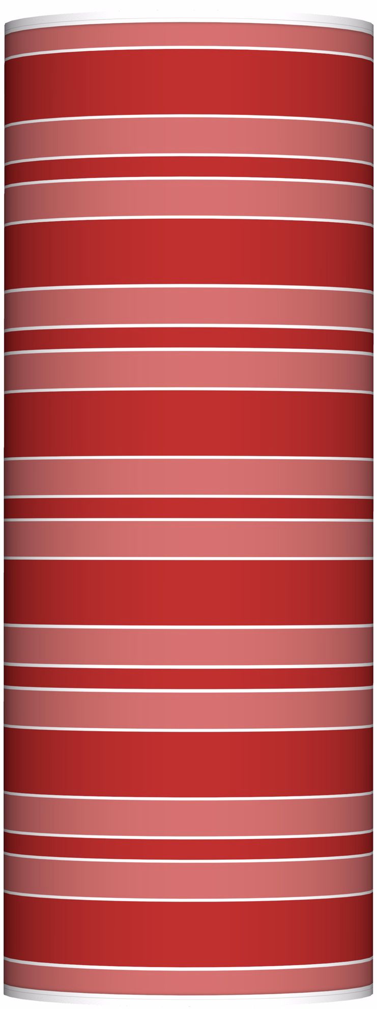 Cherry Tomato Bold Stripe Ovo Floor Lamp