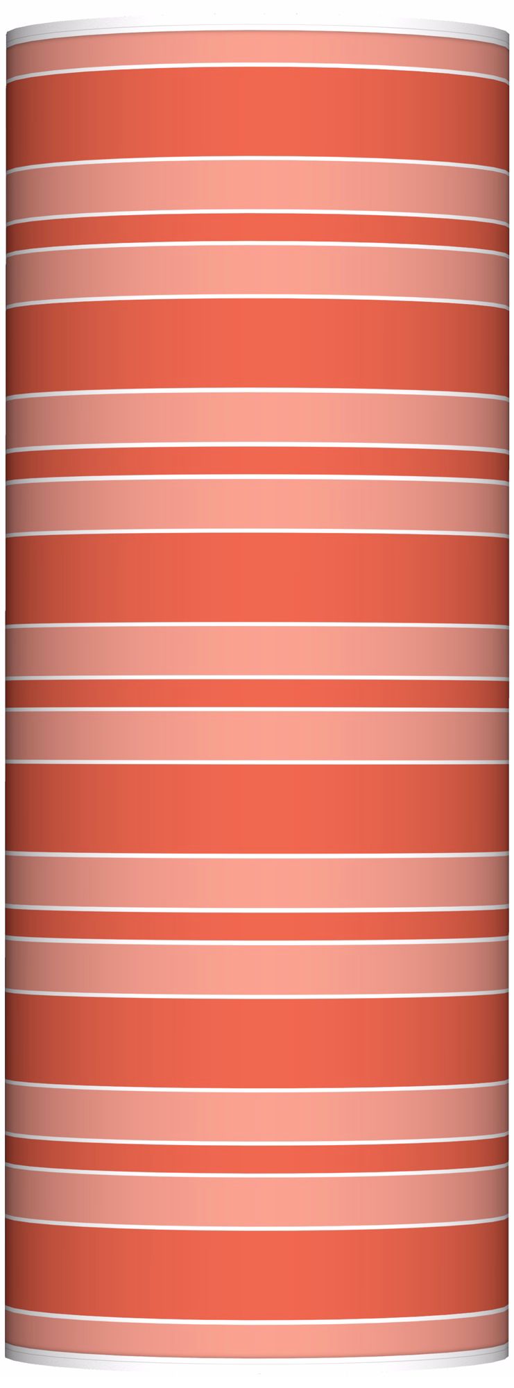 Modern Orange Bold Stripe Ovo Floor Lamp