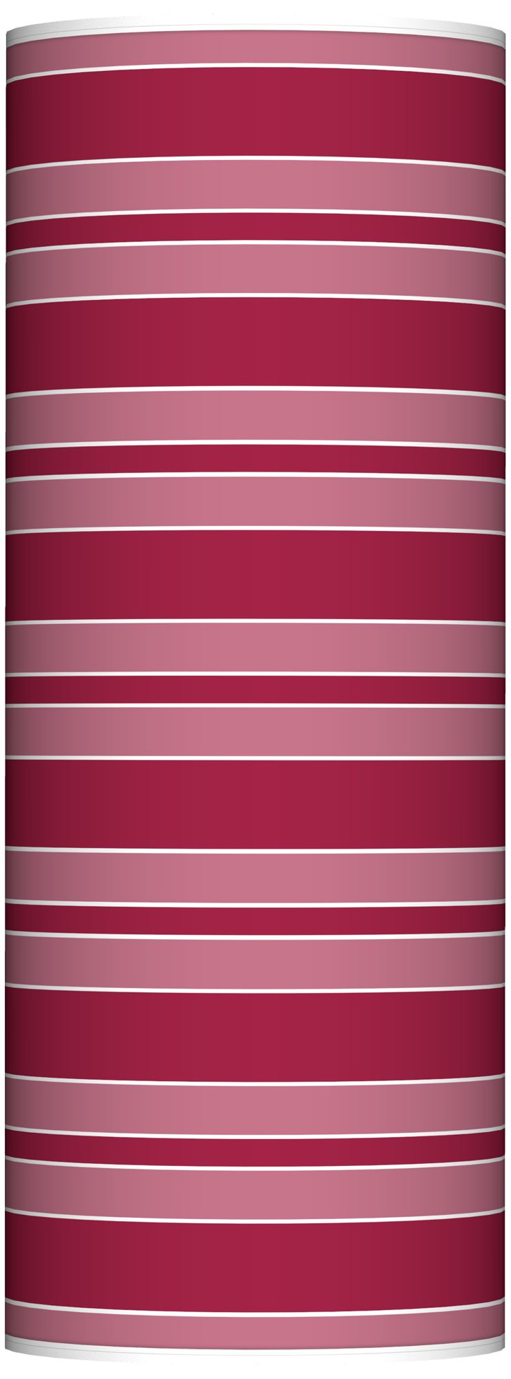 Antique Red Bold Stripe Ovo Floor Lamp