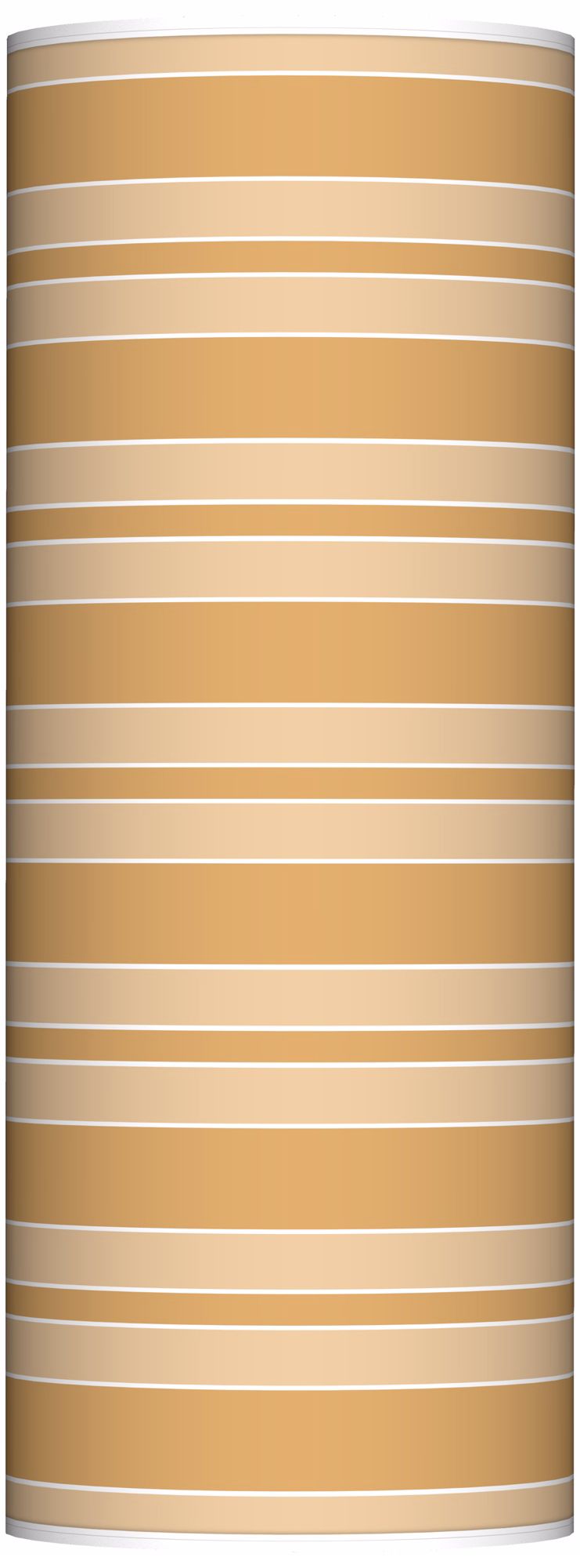 Harvest Gold Bold Stripe Ovo Floor Lamp