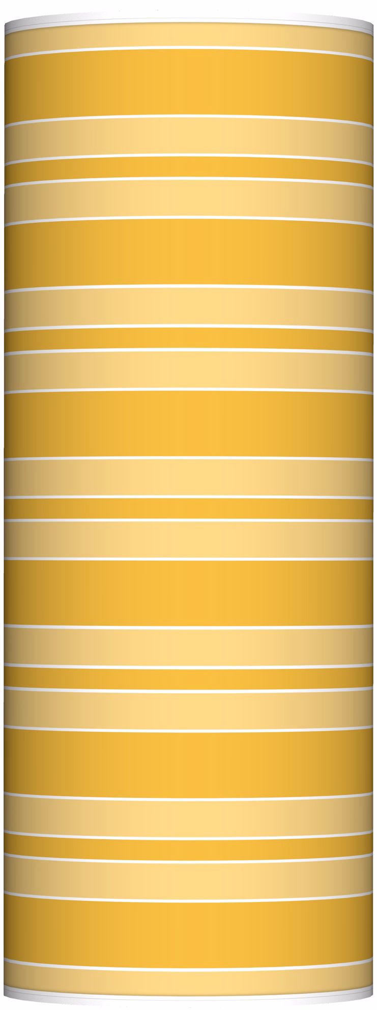 Goldenrod Bold Stripe Ovo Floor Lamp