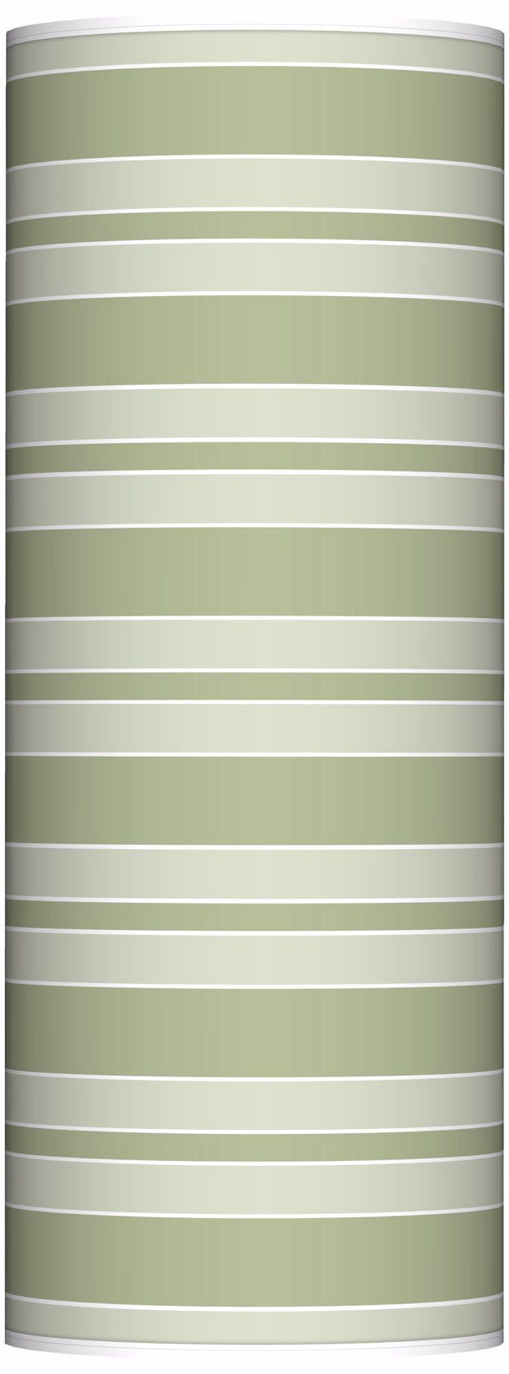 Majolica Green Bold Stripe Ovo Floor Lamp