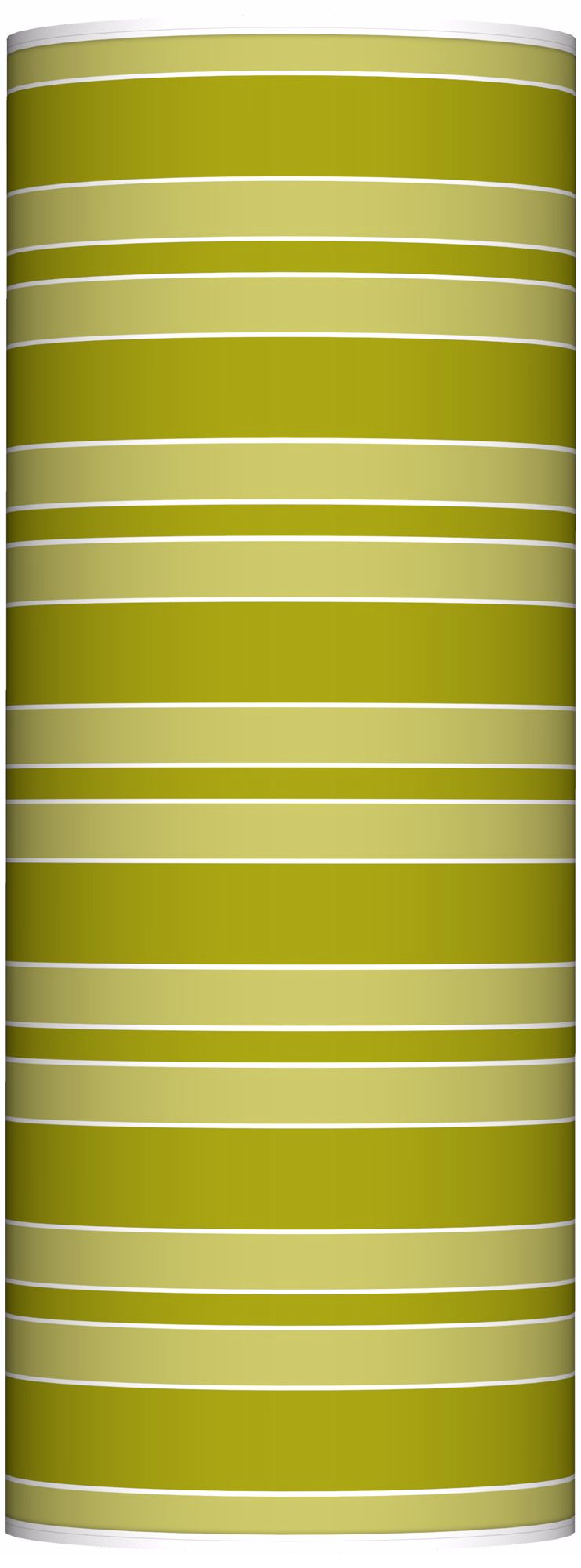 Olive Green Bold Stripe Ovo Floor Lamp
