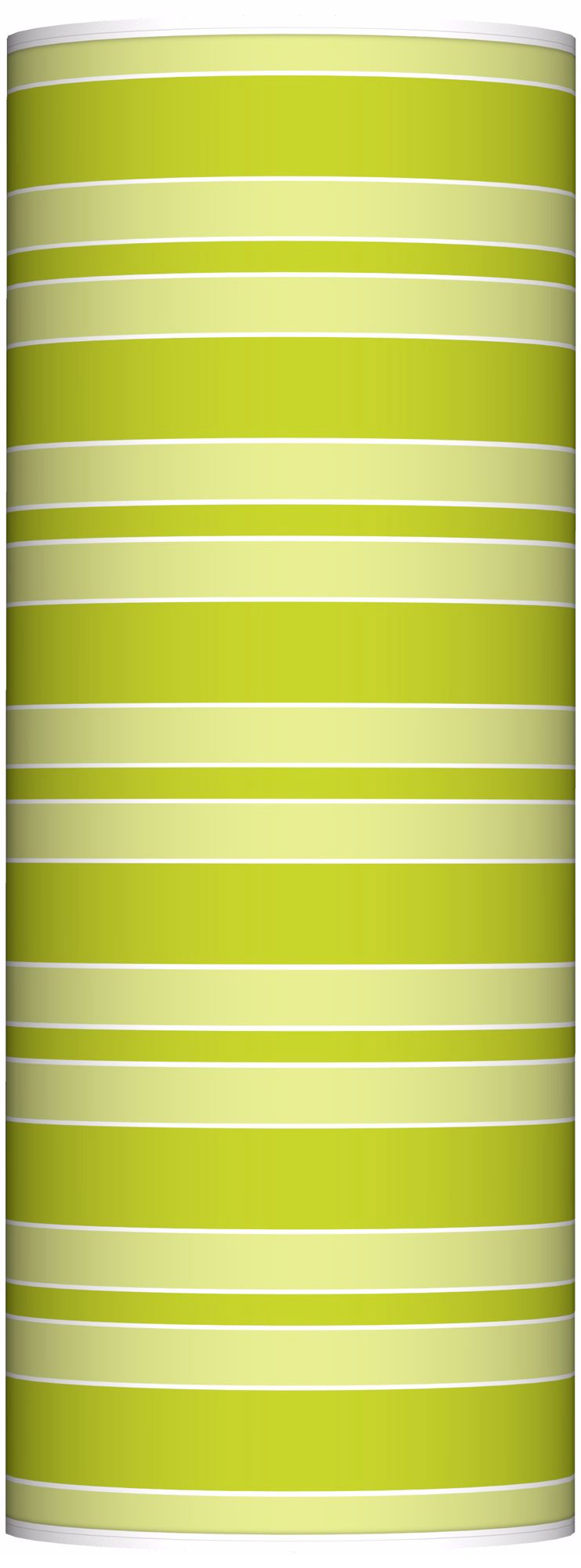 Pastel Green Bold Stripe Ovo Floor Lamp