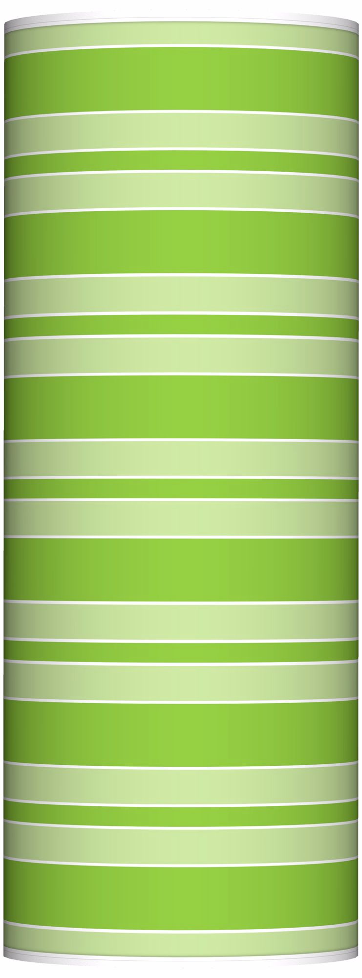 Neon Green Bold Stripe Ovo Floor Lamp