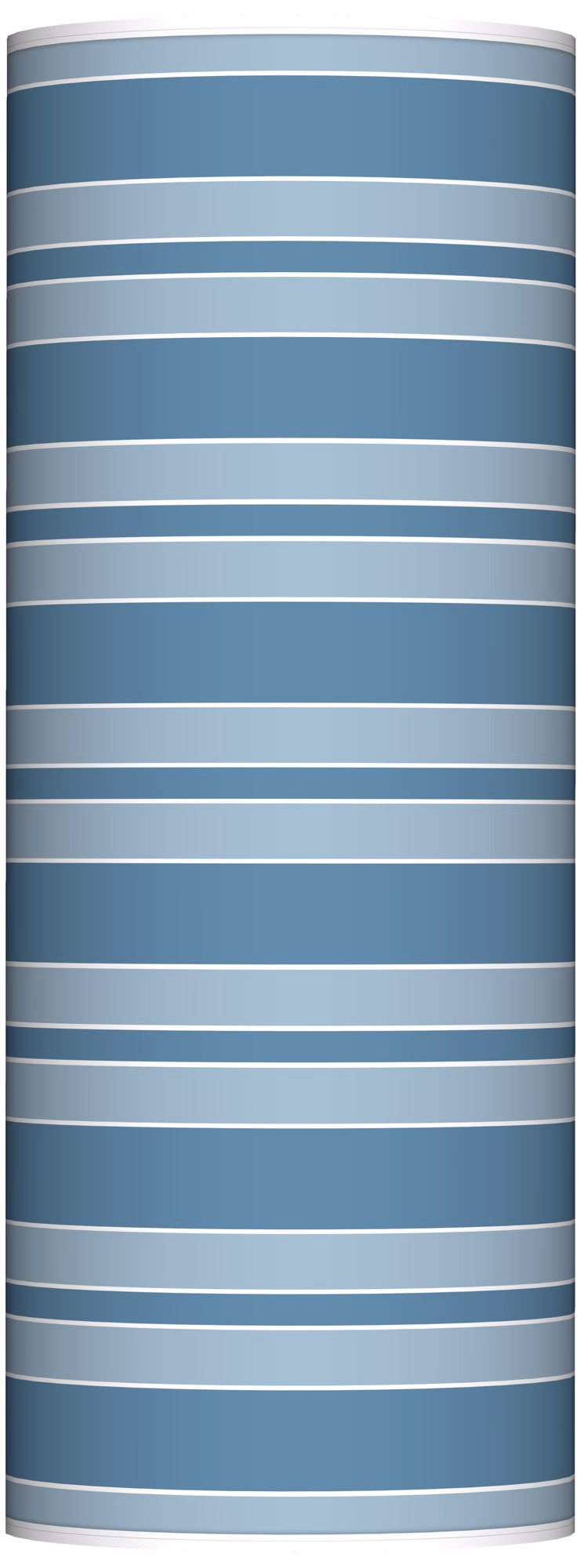 Secure Blue Bold Stripe Ovo Floor Lamp
