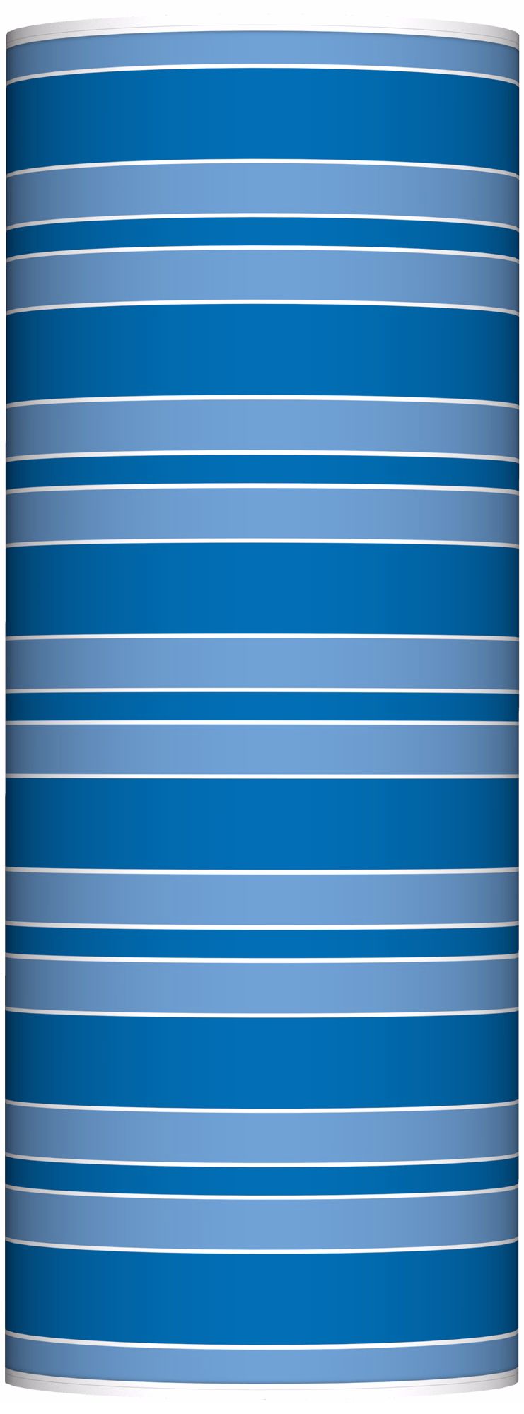 Royal Blue Bold Stripe Ovo Floor Lamp