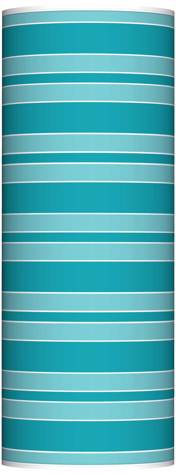 Surfer Blue Bold Stripe Ovo Floor Lamp