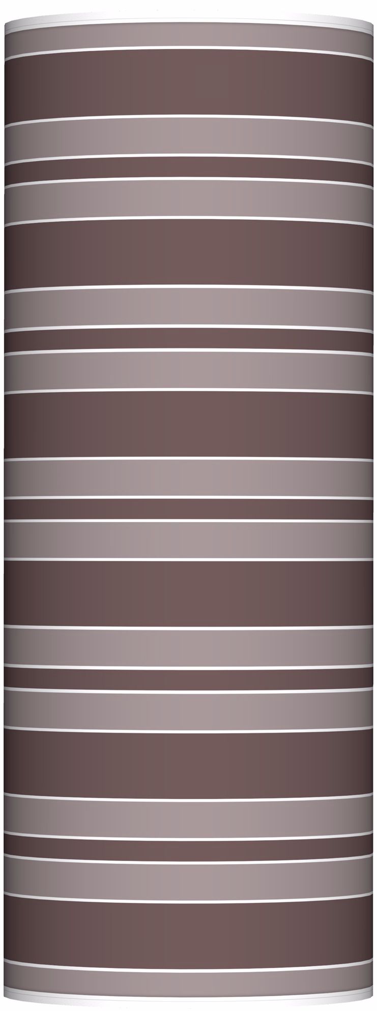 Deepest Mauve Bold Stripe Ovo Floor Lamp