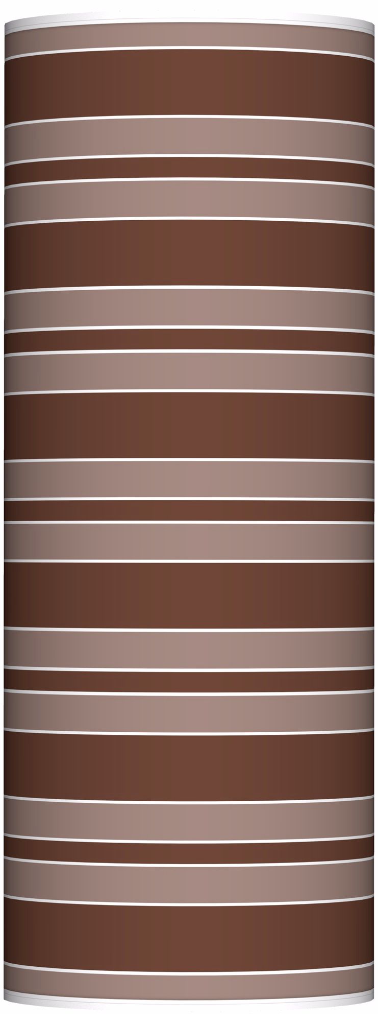 Rugged Brown Bold Stripe Ovo Floor Lamp