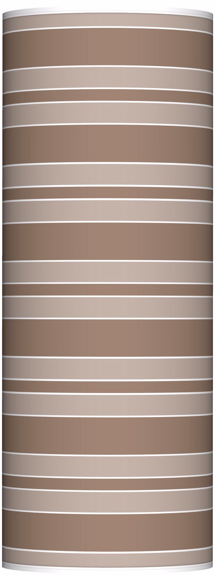 Mocha Bold Stripe Ovo Floor Lamp