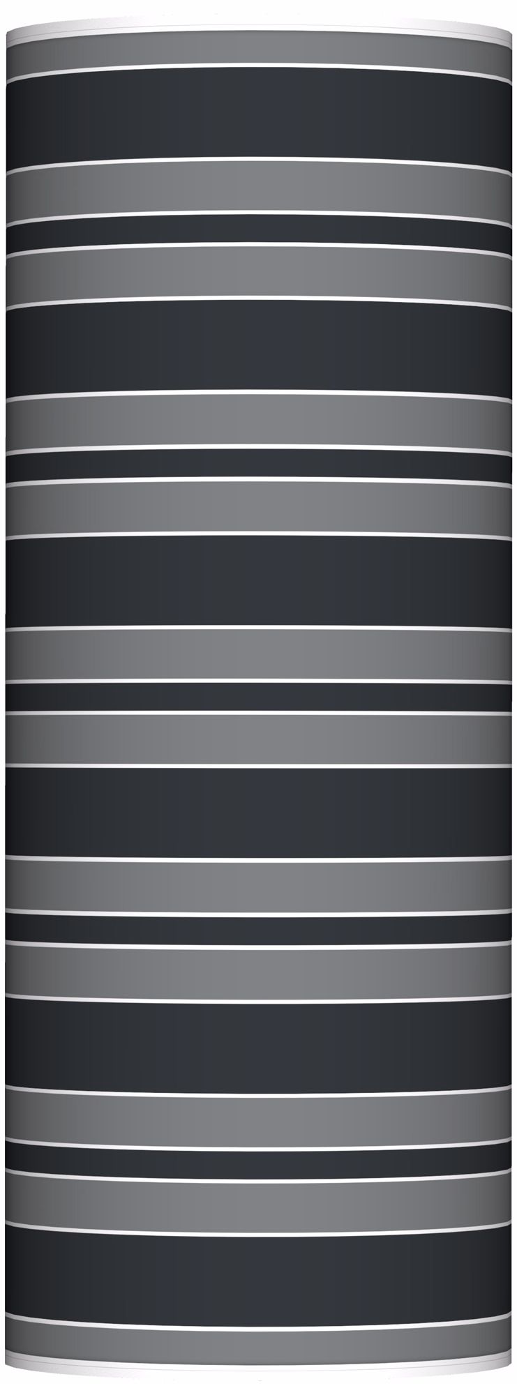 Black of Night Bold Stripe Ovo Floor Lamp