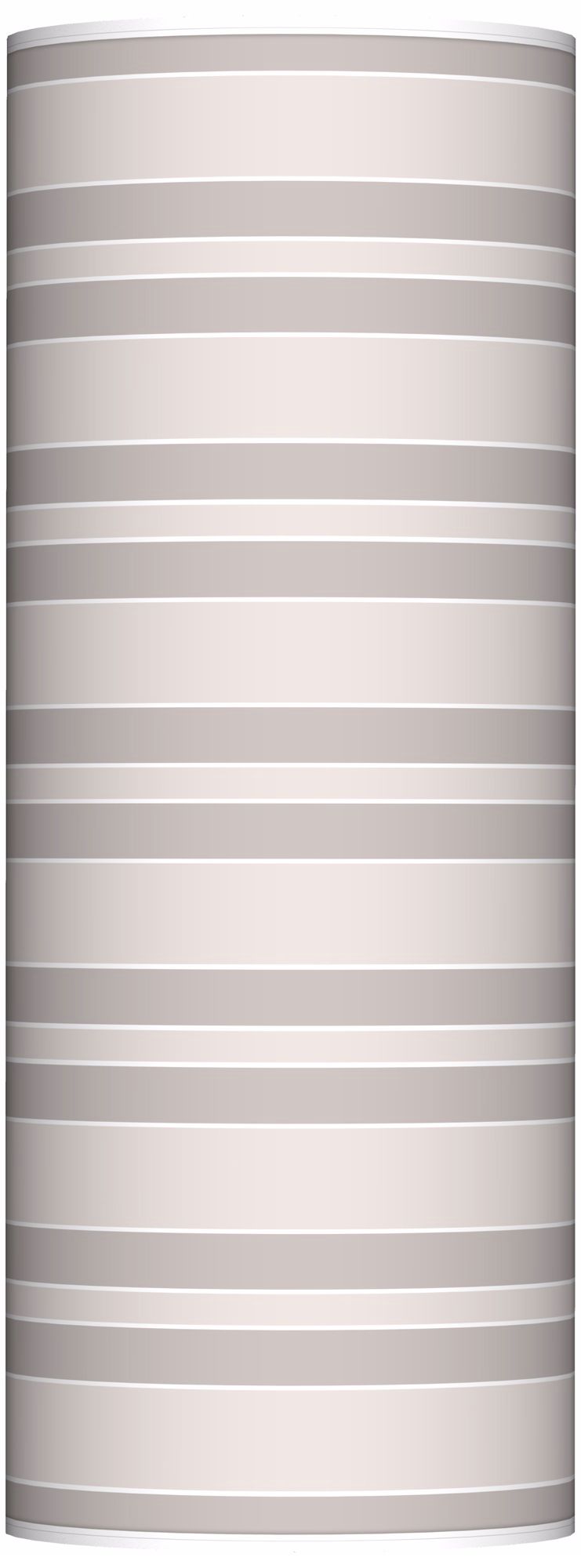 Smart White Bold Stripe Ovo Floor Lamp
