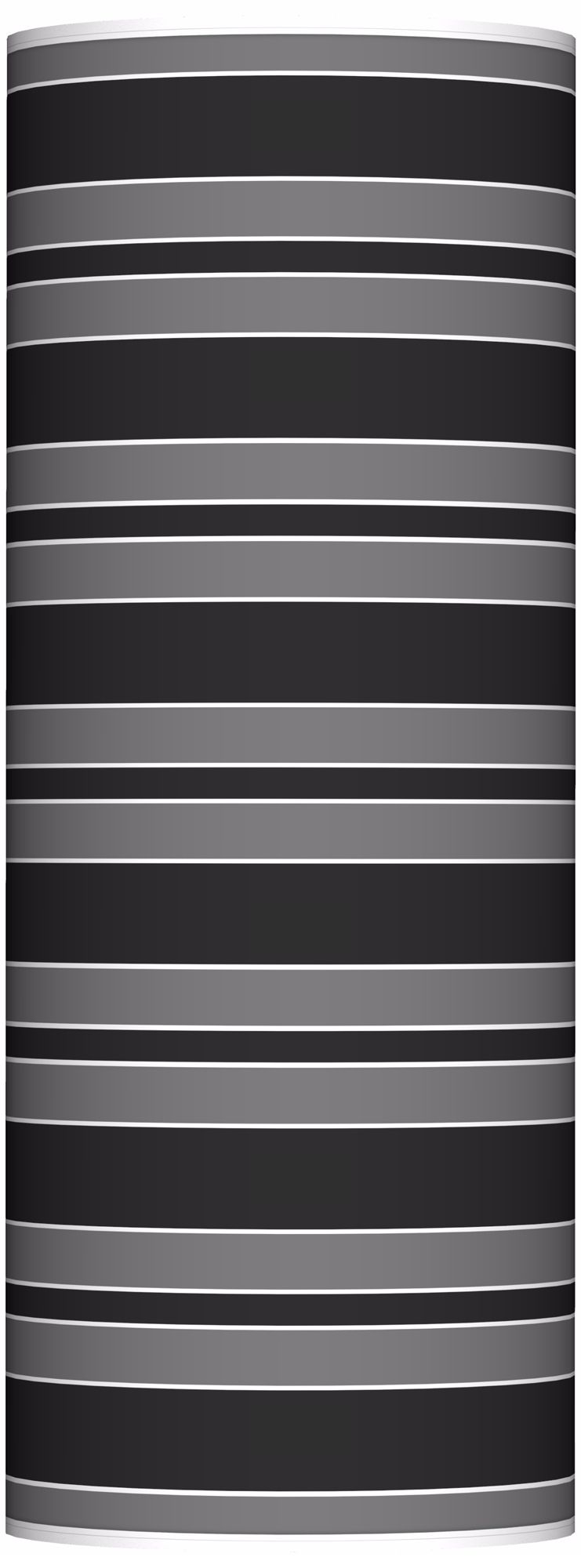 Tricorn Black Bold Stripe Ovo Floor Lamp