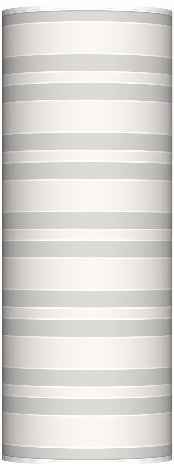 Winter White Bold Stripe Ovo Floor Lamp
