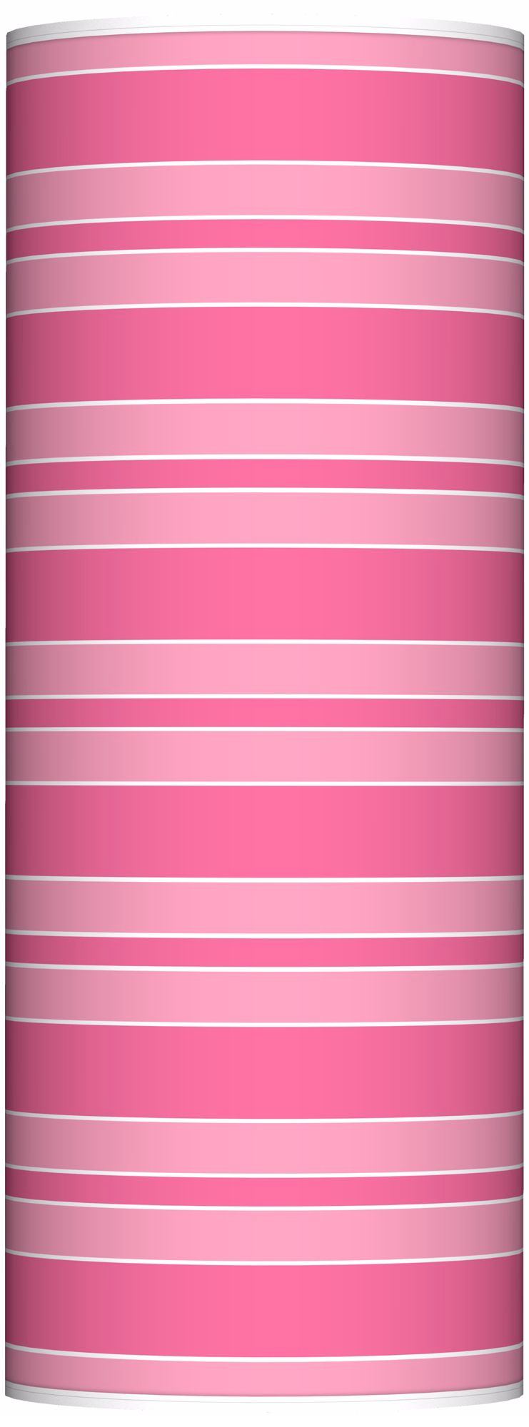 Blossom Pink Bold Stripe Ovo Floor Lamp